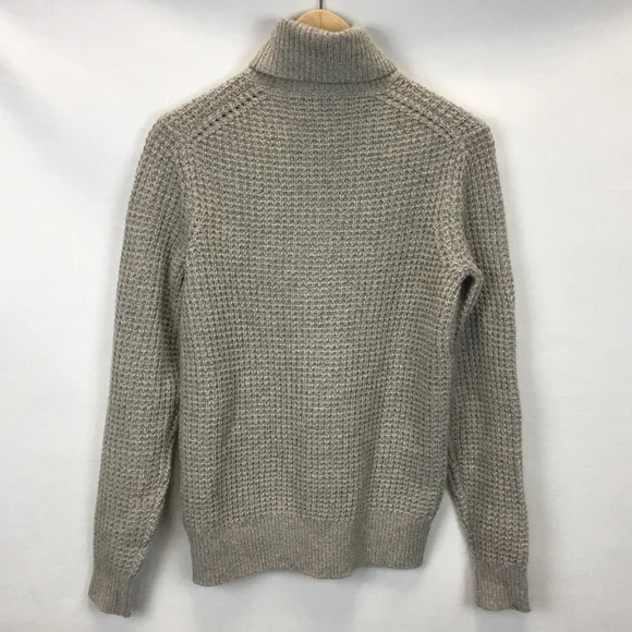 Buck Mason Men's Herdsman Turtleneck Sweater Merino Wool Waffle Knit Size XS - Picture 3 of 8